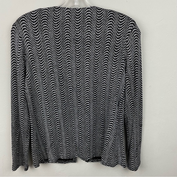 ONYX Nite Wavy Sparkly Classy Cardigan Great for Holidays Size Small See Video! - Picture 6 of 7